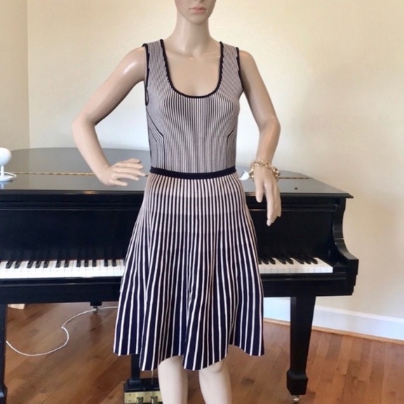 NWT Banana Republic stripe fit & flare dress - Picture 4 of 8